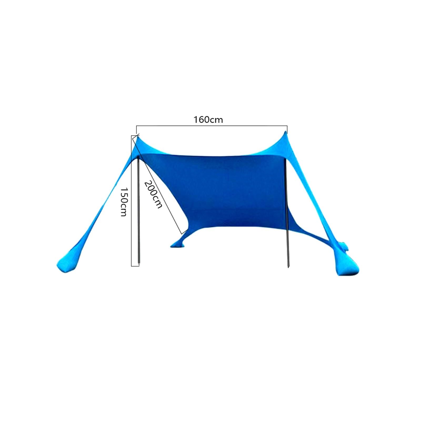 Outdoor Travel Outdoor Beach Tent Sun Shelter Camping Shades Tents Windproof One-Piece Beach Canopy Tents UPF50+ Portable Family Tent Suitable for Outdoor Family Camping, Fishing(Green)
