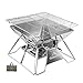 Produktbild Campingmoon Campinggrill, Edelstahl, faltbar, tragbar, Holzkohlegrill, 35,6 cm, mit Tragetasche MT-2