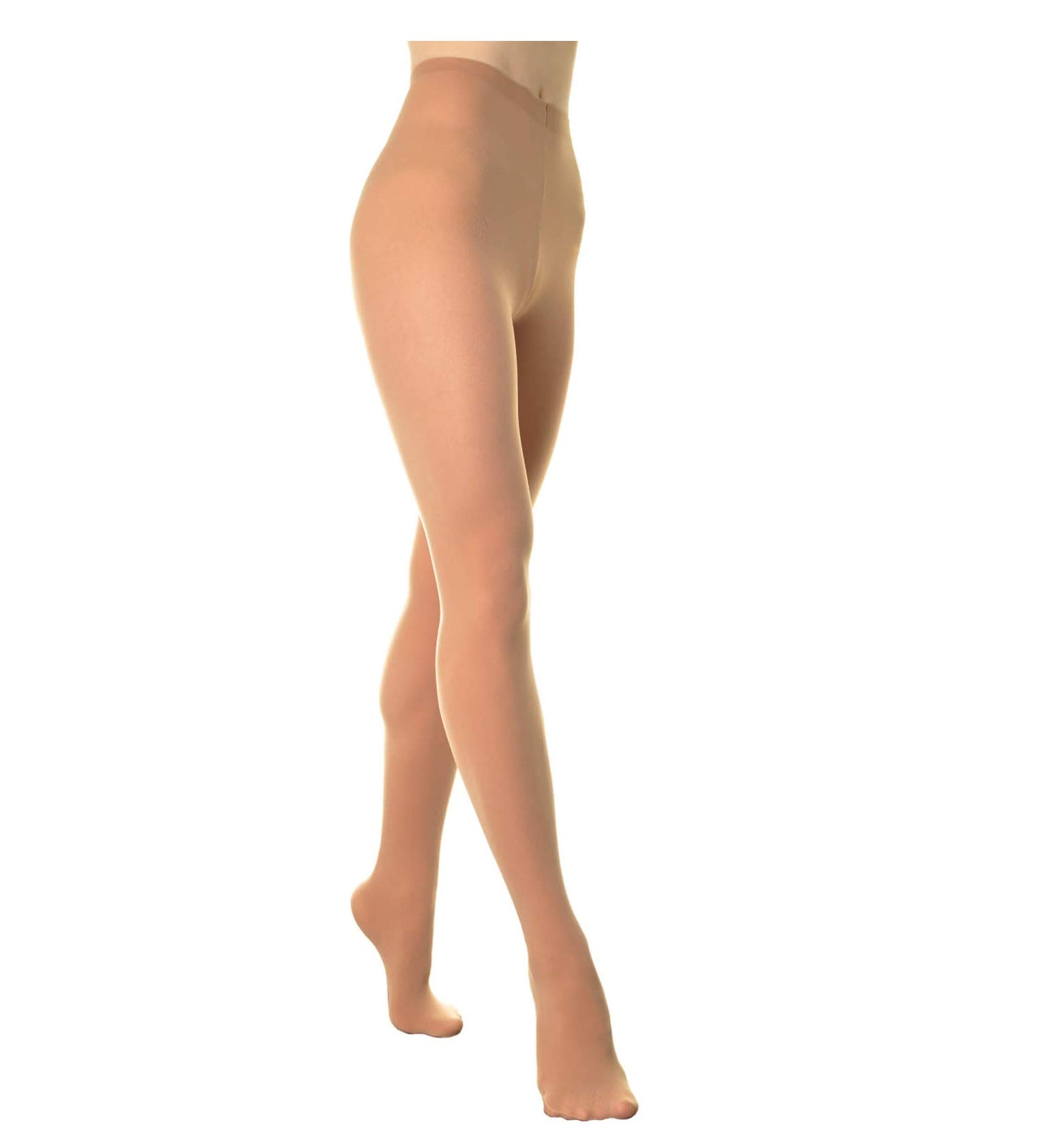Mytoptrendz Girls Tan Mytoptrendz® Dance Kids Ballet Tights Ultra Soft Microfiber Opaque Footed Dance Tights (, -9-11 Years)