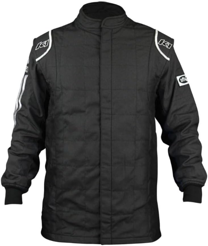 K1 Race Gear K1 Sportsman Adult Nomex® Fire Jacket - SFI 3.2A/5 - Black, Red - XL 60