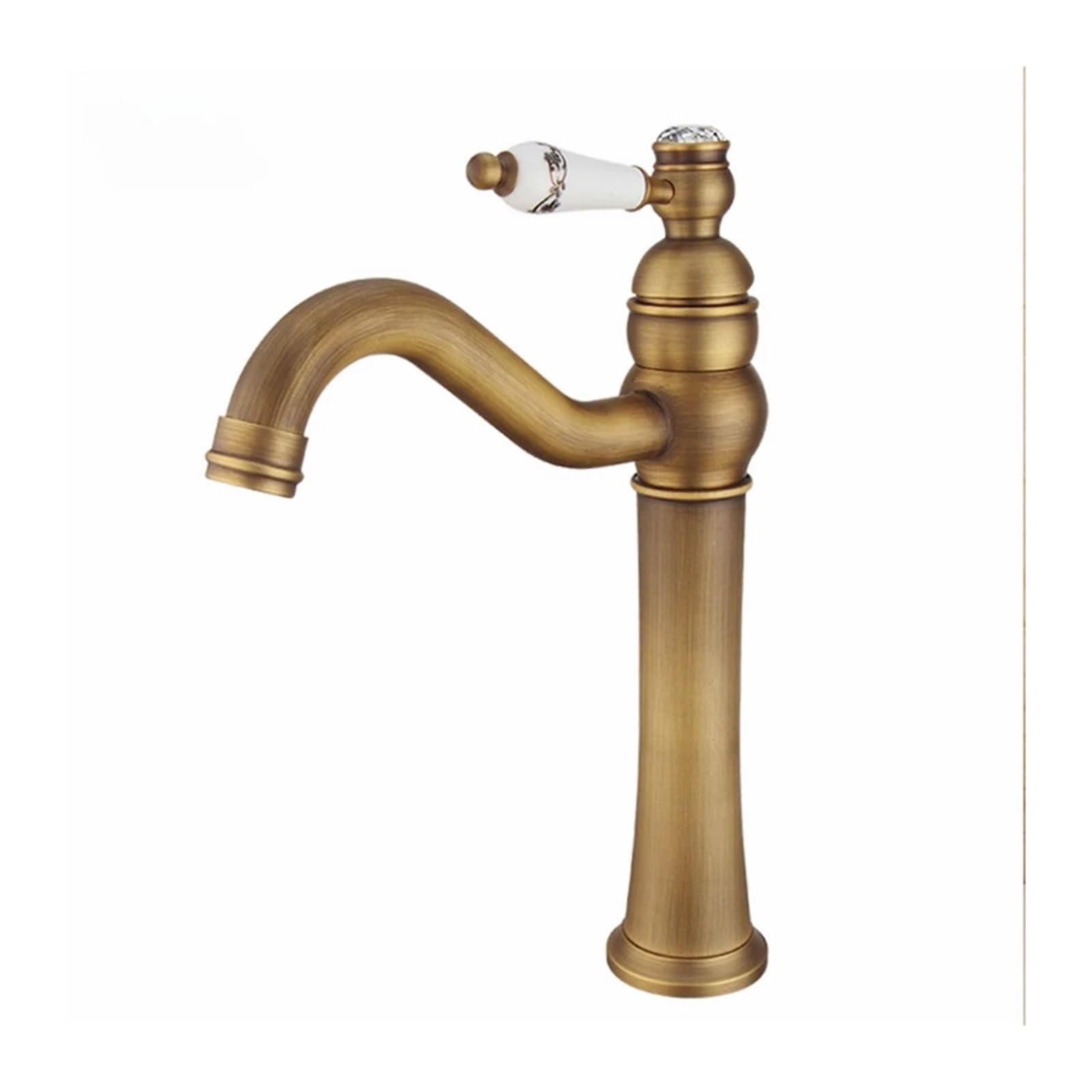 Grifo mezclador de agua duradero con acabado cromado brillante para fregadero y aseo