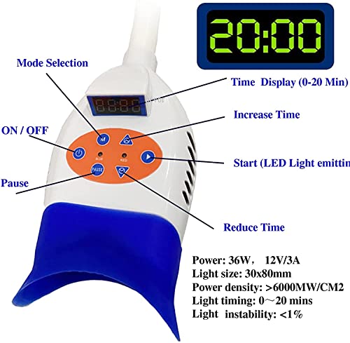 Pevor Dental Teeth Whitening Light Teeth Whitening Machine Led Light 2 Color Teeth Whitener Bleaching 10 Led Light Lamp Led Teeth Whitening Led Accelerator Light #TOP2