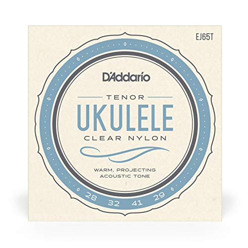 Image of D'Addario Tenor Ukulele Strings, Clear Nylon, EJ65T, 4-String Set, Pack of 1
