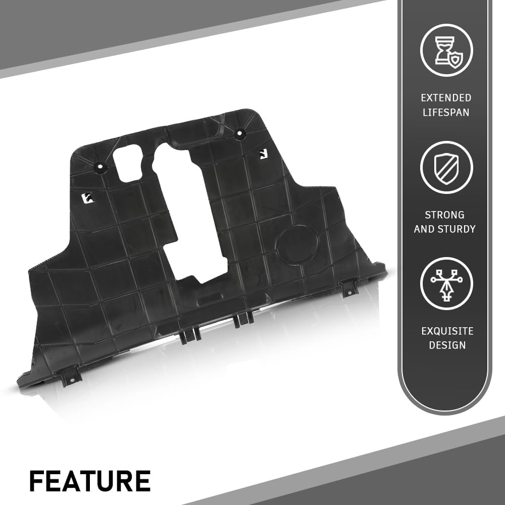 G-PLUS Lower Engine Splash Shield Under Guard Cover Compatible with Fiat 500X 2016-2018, Fit Jeep Renegade 2015-2018 CH1228133, 68420672AA, 68248089AA Black