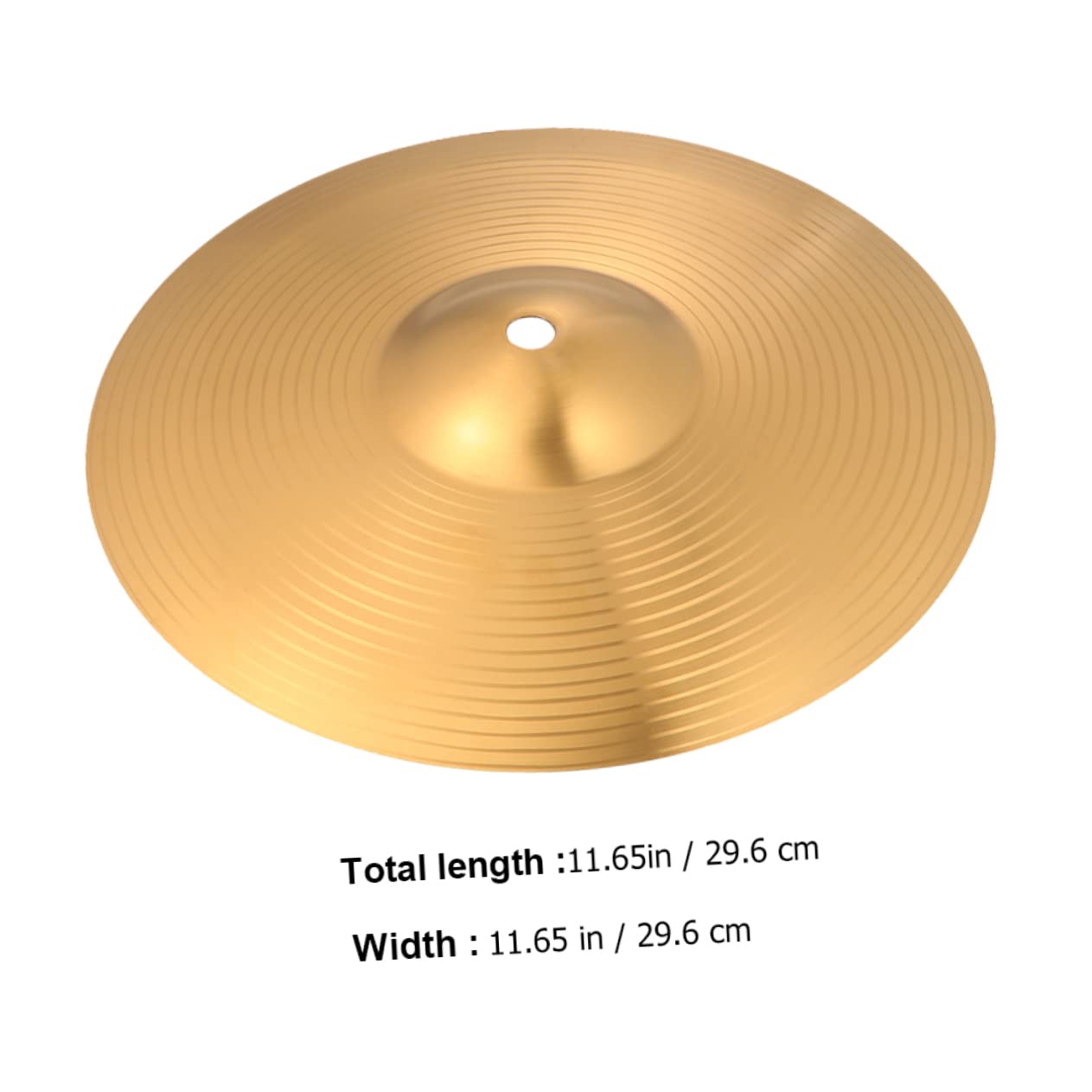 VICASKY Drum Set Cymbals Jazz Drum Mute Cymbal Hi-hat Part Alloy Brass Compact Storage