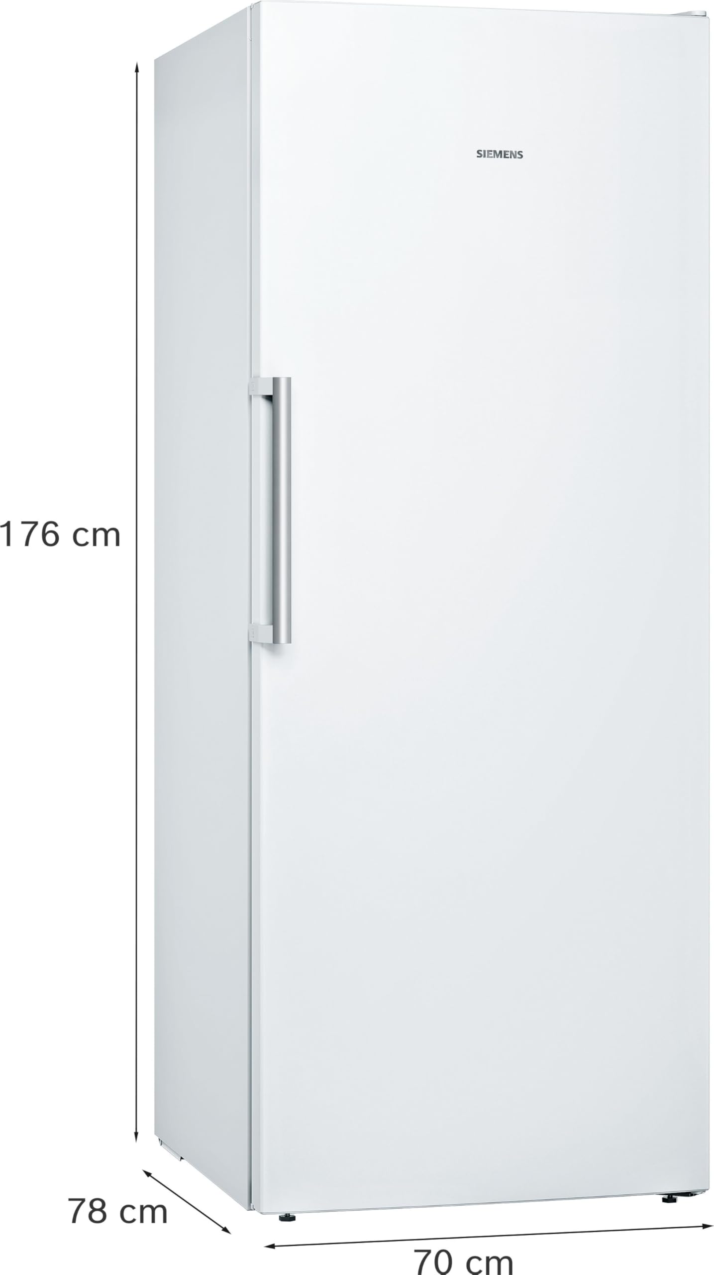 Siemens iQ500 GS54NAWCV Gefrierschrank 327 L noFrost 176 x 70 cm Weiß