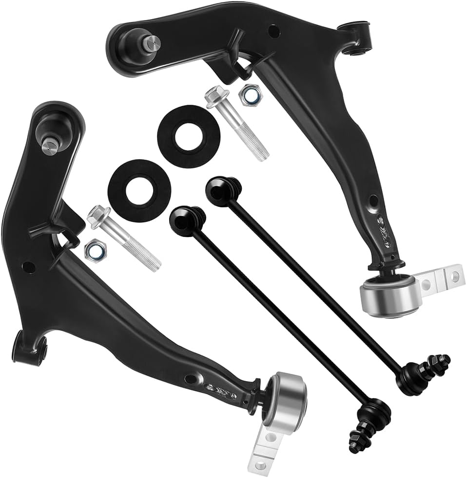 SCITOO 4pcs Suspension Kit For 2003-2007 For Nissan Murano w/Suspension Parts Lower Control Arm Sway Bar End Link