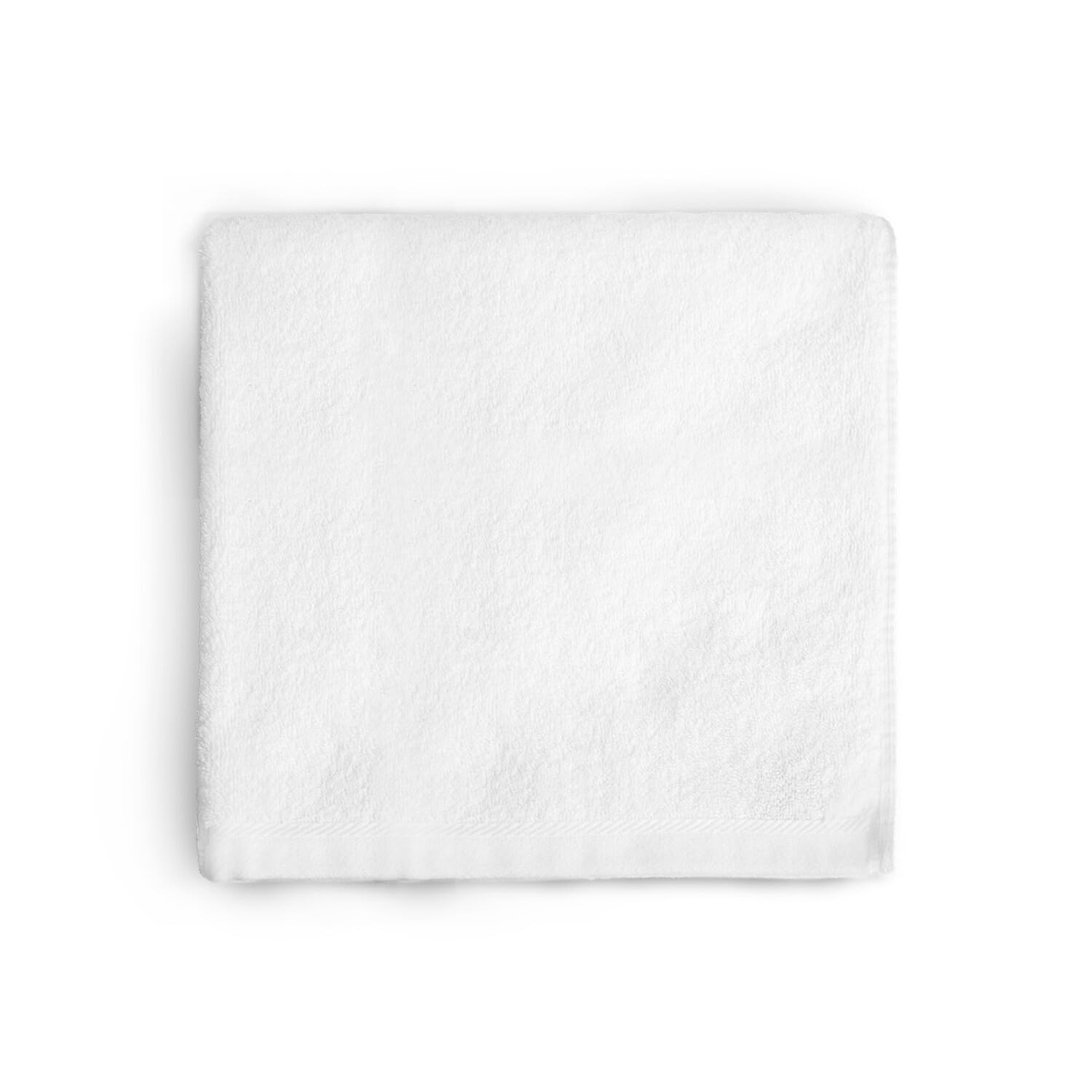 Lot de 10 Hôtel Serviette de bain – Blanc uni – 500 g/m²