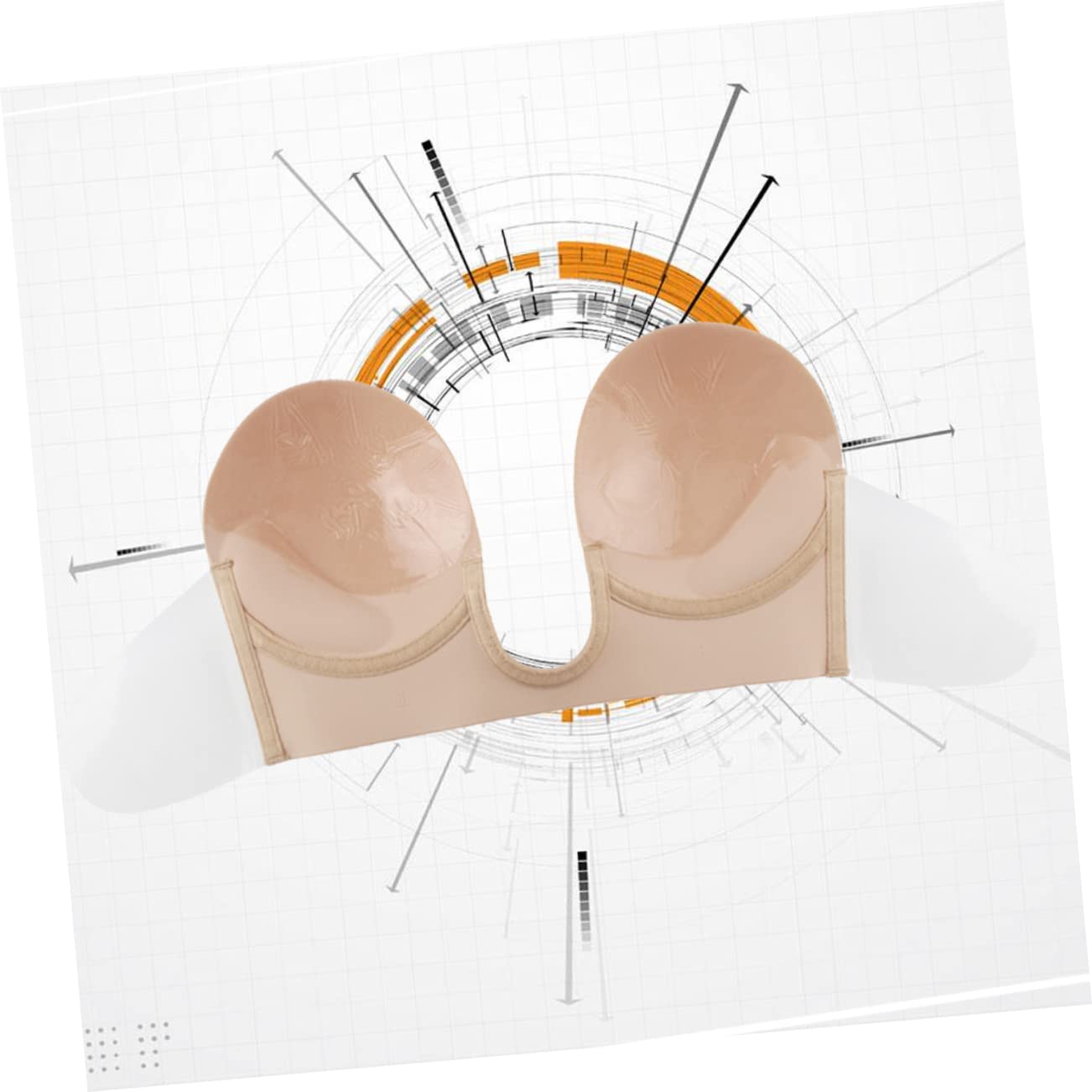 LIFKOME 2 Uds Empanadas Reutilizables Sujetador Invisible Sin Tirantes Sujetador De Pétalos Para Vestido Sin Espalda Sujetador Sin Espalda Cubiertas Adhesivas Sujetador Sin Costuras