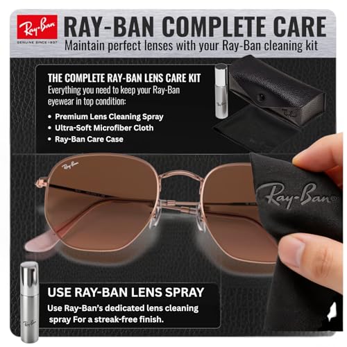 Image of Ray-Ban RB3548N HEXAGONAL FLAT LENSES Square-Round Shape Sunglasses for Men & Women with Official Eyewear Kit
