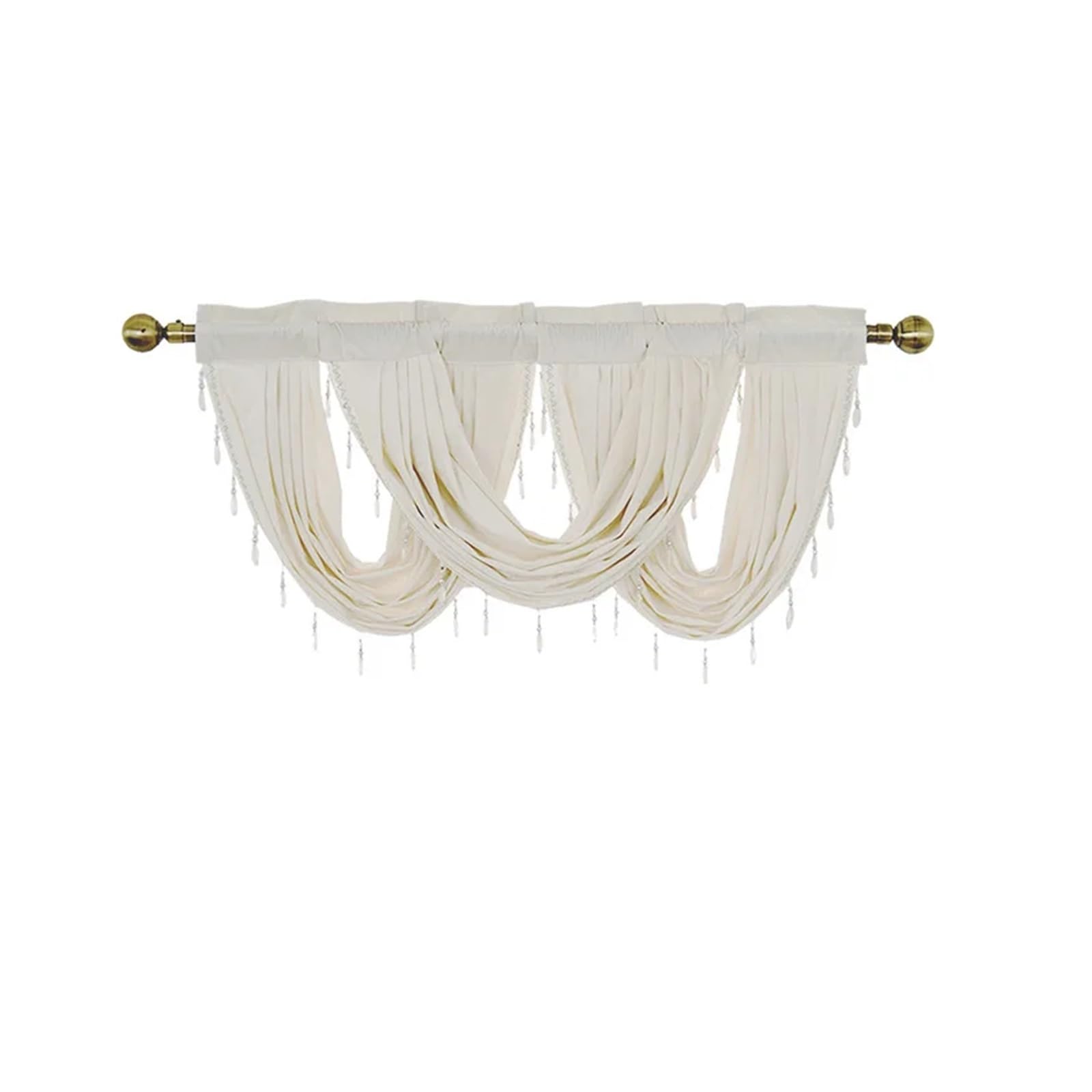 DSFIHJO Valance Curtains Modern Tassel Valance Voile Swags For Windows