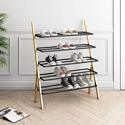 Organiseur de chaussures en métal robuste 80cm étagère premium