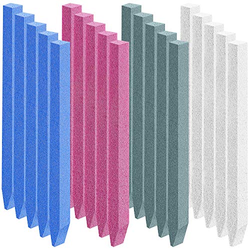 20 Pezzi Lima per Unghie in Pietra Pomice Tampone per Unghie per Levigare Pietre Rimuovi Cuticole Multicolore Strumenti per Manicure per Donna Uomo