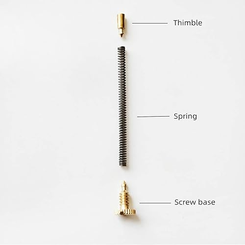 Miniatura 3 de OLDENDO Kit de reparación de repuesto para encendedor Flints Tornillo Primavera Placa Base Accesorios para encendedor 4 piezas (Longitud 49 mm1.93