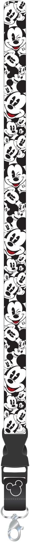 Plasticolor 004442R01 Mickey Mouse Expressions Disney Lanyard Keychain