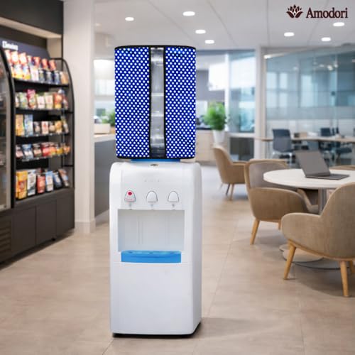 Image of Multicolor 20 Litre Water Dispenser Bottle Cover | Waterproof & Dustproof PVC Fabric | Reusable Protective Cover for 20L Water Can (polka-13)