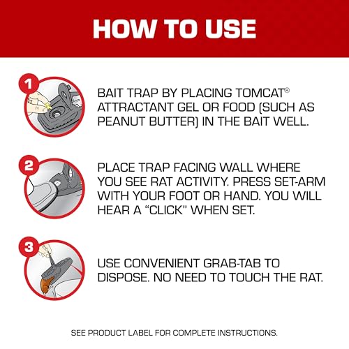 Image of Tomcat Secure-Kill Rat Trap, 2 Traps | Features Aggressive Secure Catch Design to Trap and Kill Rats