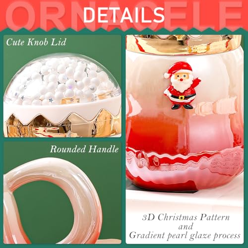 Taza Navideña de Cerámica con Tapa Santa 500ml miniatura 3