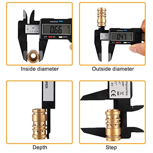 digital caliper sangabery 0-6 inches caliper with large lcd screen auto - off feature inch and millimeter conversion measuring tool perfect for householddiy measurment etc