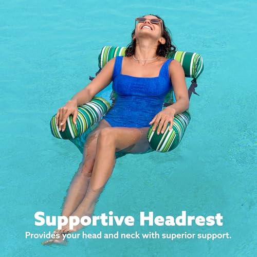 Image of SLOOSH Inflatable Pool Floats Adult,2 Packs Floating Lounge Chairs,Blow up Pool Noodles for Adult Heavy Duty,Floating Chair for Party Summer Water Beach Lake Fun