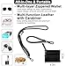 Newlibery Phone Lanyard Crossbody Wrist Strap, Clip and Go Strap for Phone with Wallet, Adjustable Anti-Theft Cell Phone Strap for All Phones (Black Lanyard + Black Wallet)