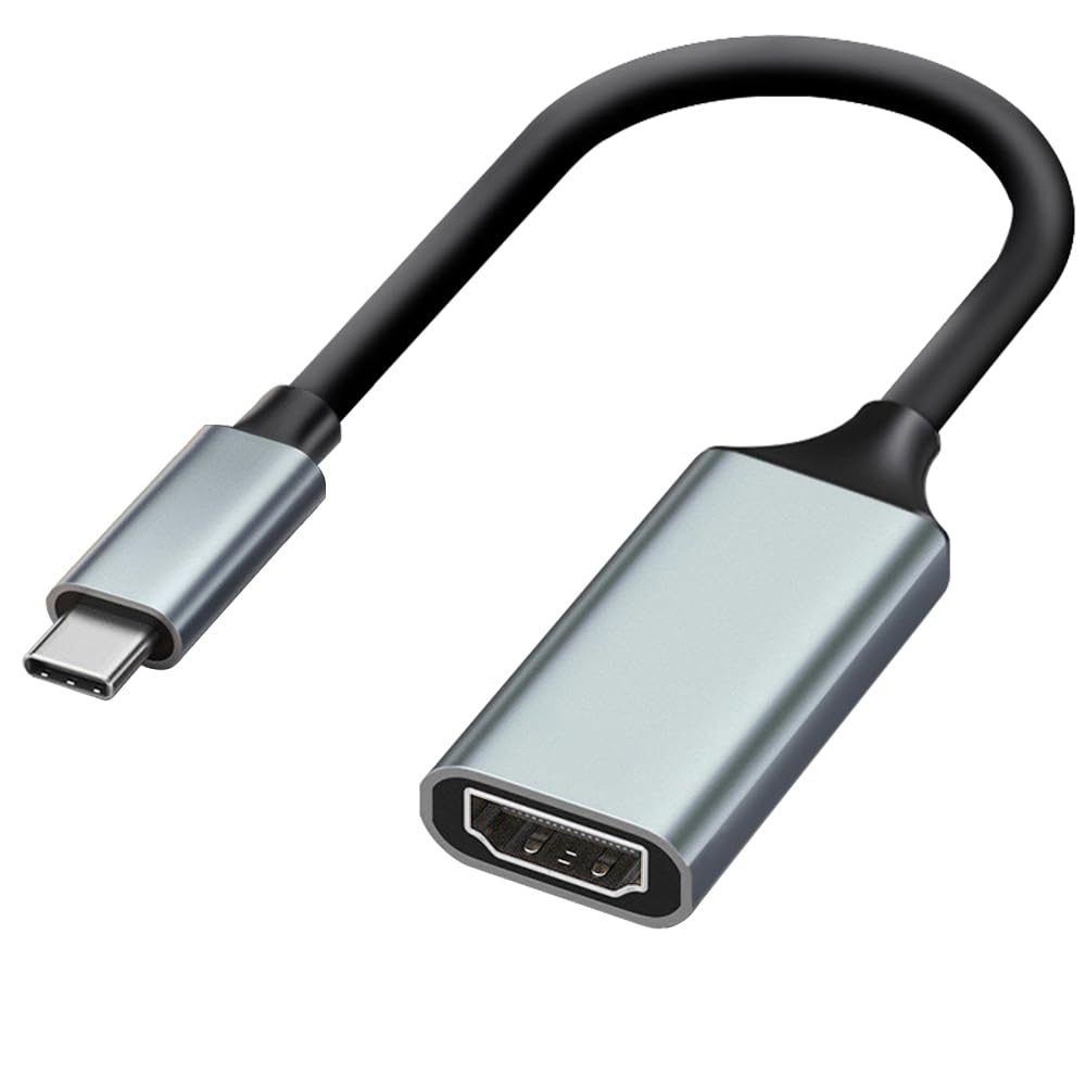 Mepsies Adattatore USB C a HDMI 4K, Convertitore USB Type-C a HDMI Compatibile con iPhone 17/16/15, Galaxy S25 S24 S23 A56 A16 A36, MacBook Pro/Air, Dell, Surface e Altri