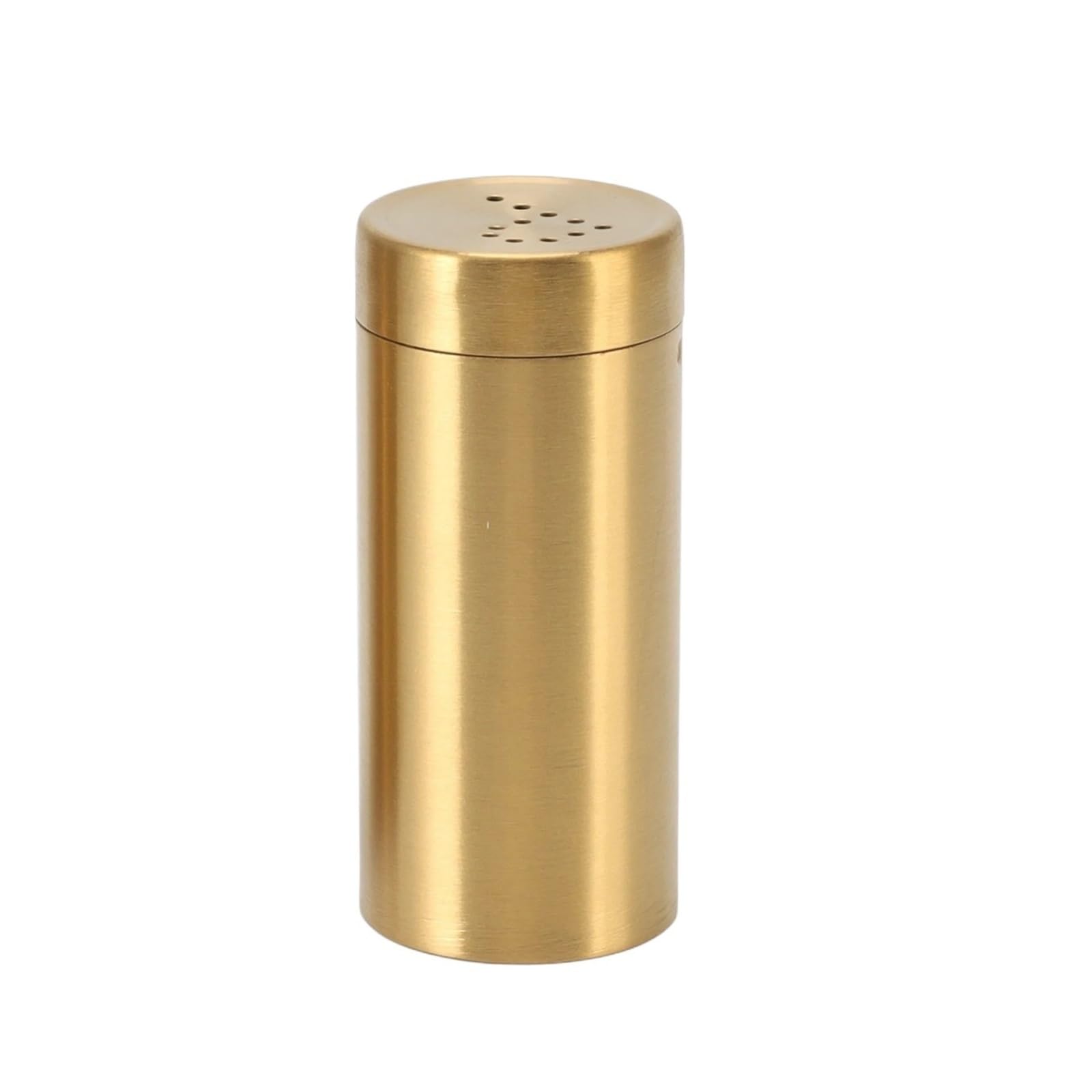 Pulverstreuer 2 Stück goldene Gewürzgläser aus Edelstahl mit offenem Deckel for Gewürze, Salz, Zucker, Pfeffer, Paprika