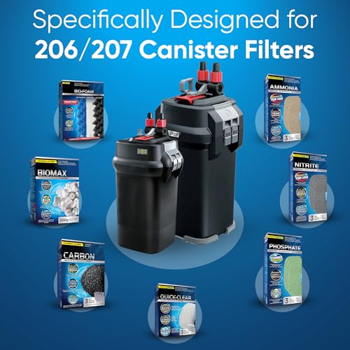 Image of 23 Pcs 206 /207 Filter Media Canister Filter Maintenance & Replacement Filter Media Kit, Quick Clear, Carbon Bags (300g), Biomax (500g), Bio Foam, Phosphate-Ammonia-Nitrite Remover, Including Mesh Bags