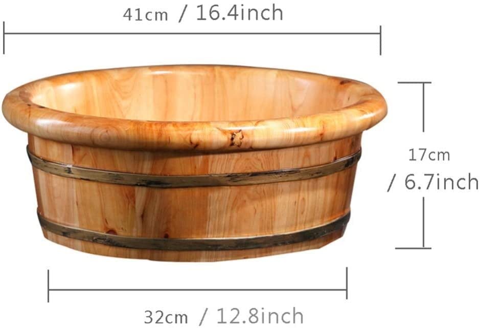Tina de pies de madera para pedicure y spa miniatura 6