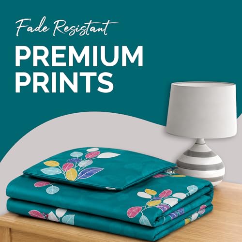 Image of DECORUM Glace Cotton Single Bedsheet with 1 Pillow Cover | Soft, Durable, Lightweight & Skin-Friendly Fabric| Suitable for Single /Diwan Bed Size
