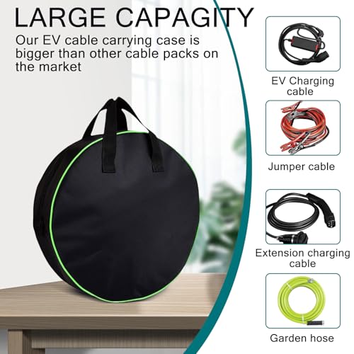 Bolsa de almacenamiento de cables EV impermeable para autocaravanas con gancho de colgar 6