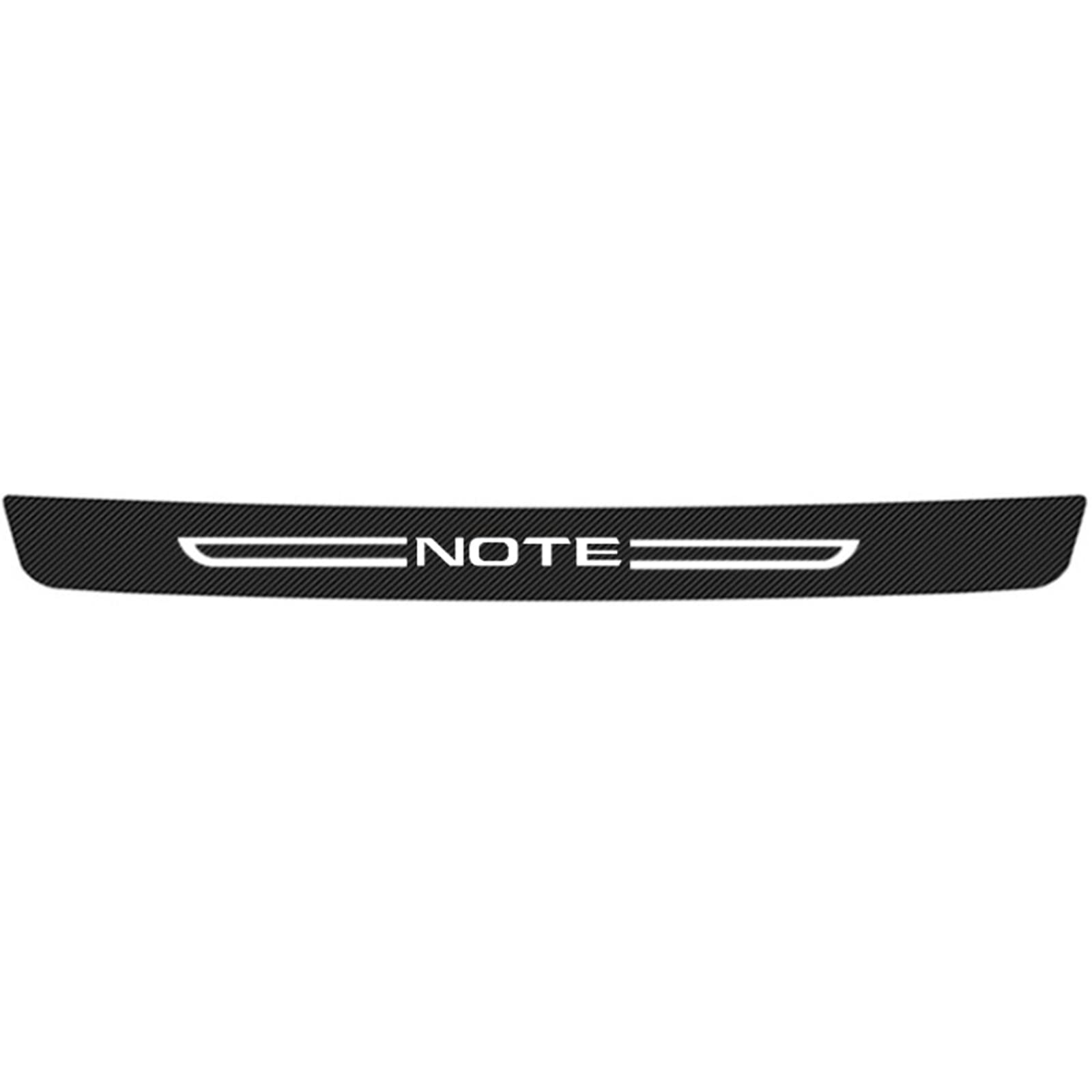 Symilov Car Rear Bumper Protector, for Nis-san NOTE Trunk Sill Plate Decorative Strips Anti-Scratch Guard Plate Styling Accessories,Black