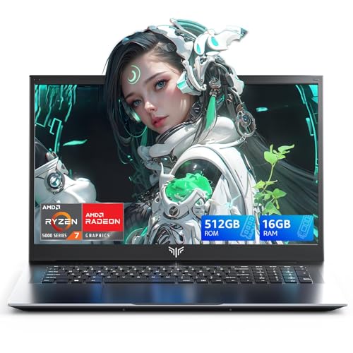MALLRACE Gaming Laptop,15.6 inch Laptop with AMD Ryzen 7 Processor (Up to 4.5GHz,8C/16T),16GB DDR4...