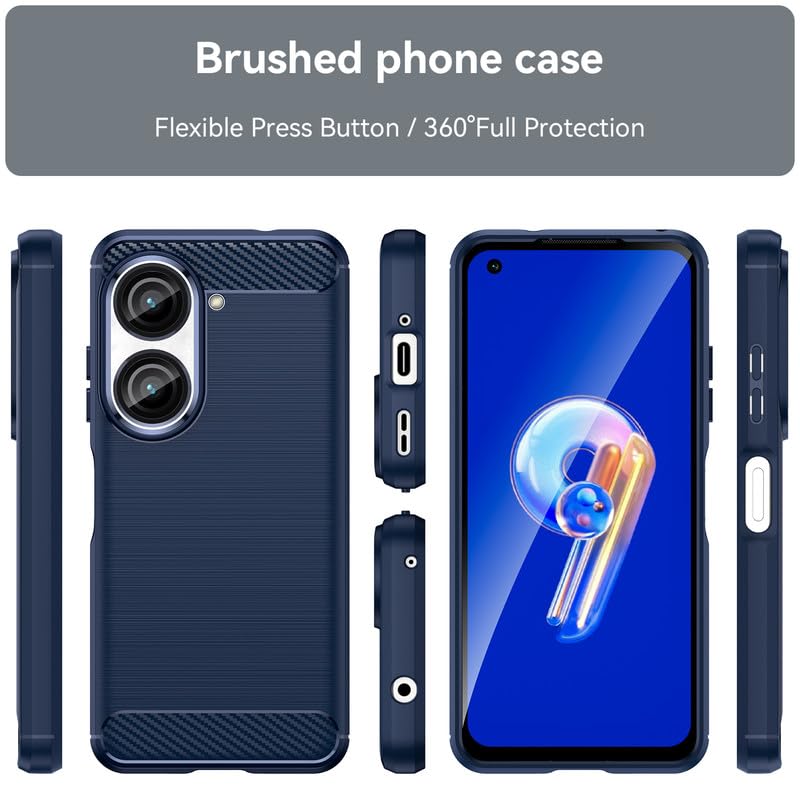 Image of Basic Case for Zenfone 9 /10 (Carbon Fibre Blue)
