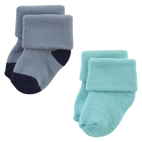 Image of Hudson Baby Baby 8-pack Cotton Rich Newborn and Terry Socks