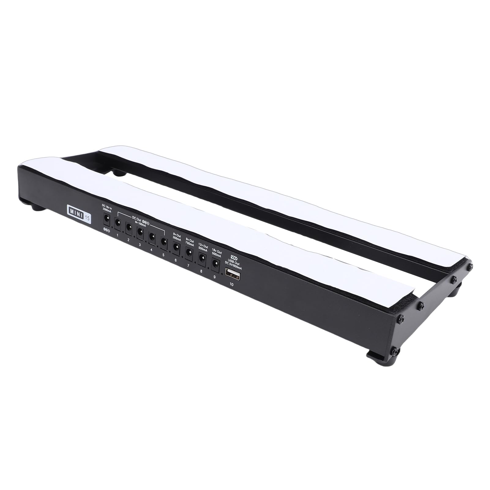 Tablero de Efectos de Guitarra Eléctrica 8 DC 1 USB, Pedalera Portátil con Fuente de Alimentación, Reducción de Ruido, para Pedal de bajo, Diseño Integrado, Indicación de (Enchufe europeo)