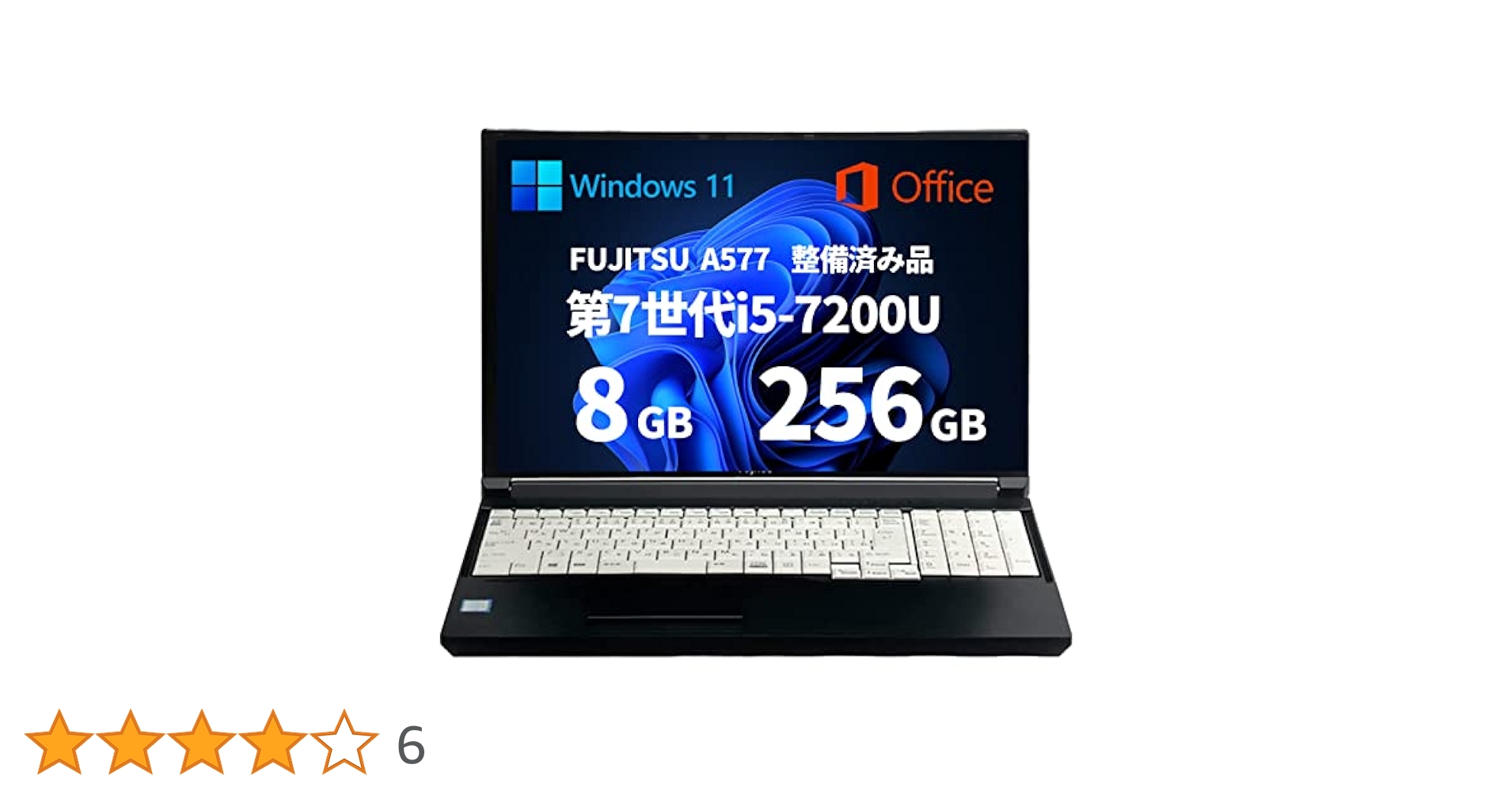 FUJITSU 第7世代 i5 Win10/8G/256GB SSD 040.FUJITSU LIFEBOOK【第7世代 Core i5 7300U/SSD256G/メモリ8G