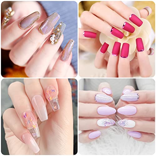 MELLIEX 500 Pièces Faux Ongles Capsules French Acrylique Tips Ongles Gel, Kit Capsules Ongles avec Colle pour Femmes Filles (10 Tailles, Transparent) - Image 8