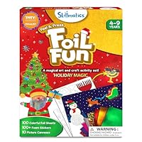 Skillmatics Foil Fun – Mess-Free Holiday Art & Craft Kit for Kids, DIY Creative Activity, Travel Game, Christmas Stocking Stuffer, Gift for Boys & Girls Ages 4, 5, 6, 7, 8, 9