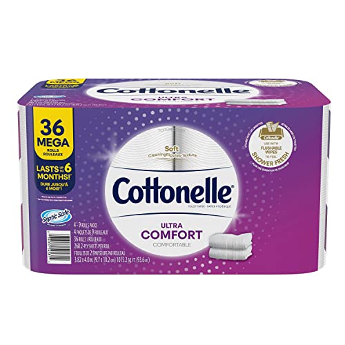 Cottonelle Ultra ComfortCare Toilet Paper (36 Mega Rolls, 268 sheets/roll) Cottonelle Ultra ComfortCare Toilet Paper (36 Mega Rolls, 268 sheets/roll)