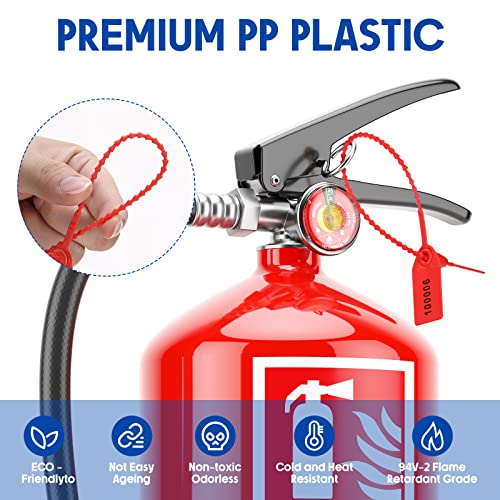 Roowest ROOWEST-PLASTIC TAMPER-04 1000 Pcs Plastic Tamper Seals Fire Extinguisher Tags Security Tags Seals Safety Numbered Zip Ties Labels Safety Disposable Self Locking Signage 250 Mm Length thumb #2