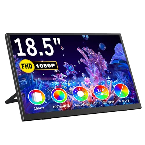 iProda 18.5インチポータブルモニターモバイルモニターディスプレイ Amazon.co.jp: モバイルモニター 18.5 インチ FHD 1080P