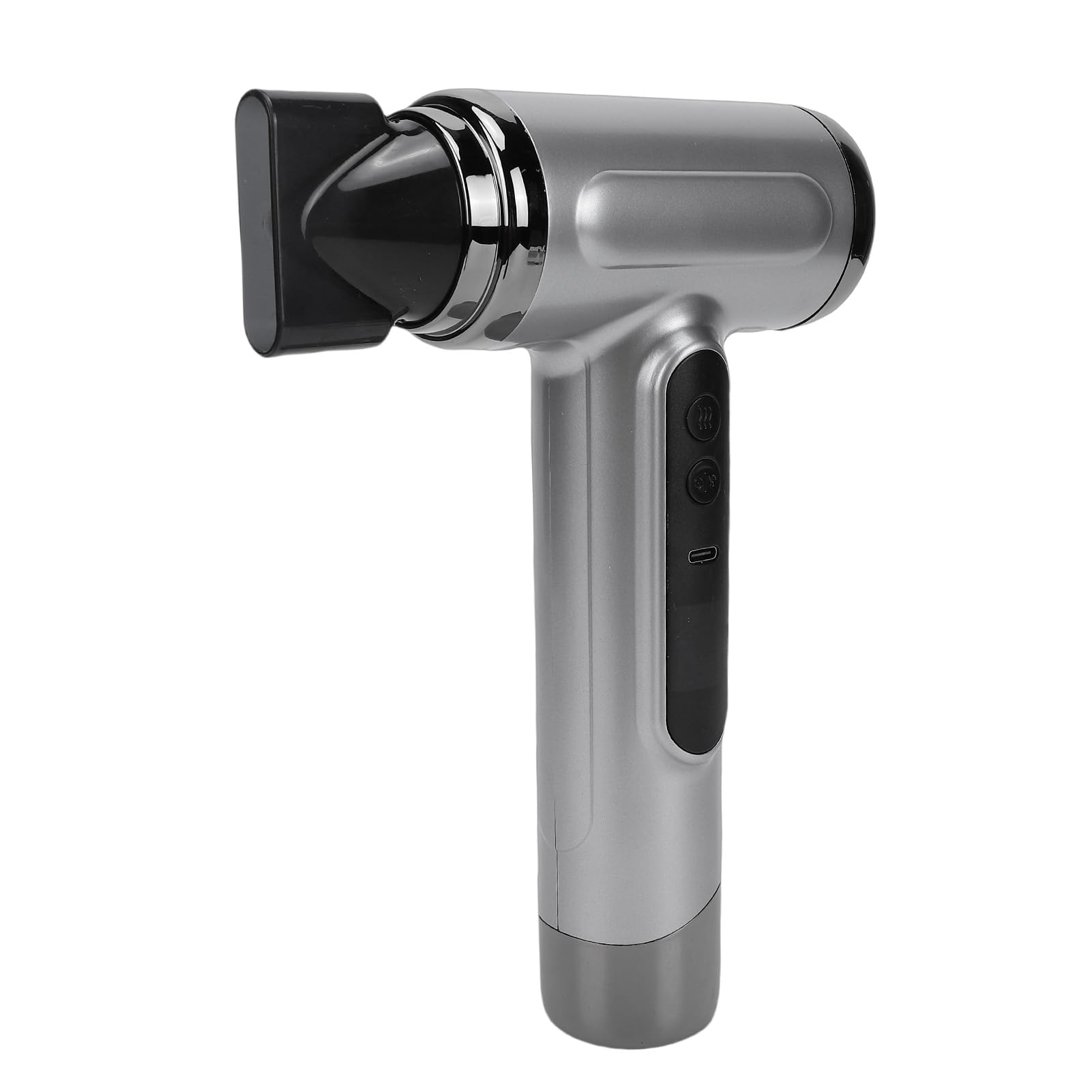 Sxhlseller Secador de Pelo Inalámbrico con Batería de 15600 MAh, Secador Portátil de Viento Frío y Caliente Recargable de 200 W para Viajes y Camping, Diseño USB Gris