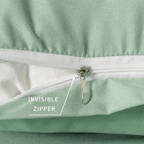 Image of Body Pillow Pillowcase with Zipper 1 piece,Light Sage Green,20 inchx54 inch | Body Pillow Cover with Zipper,Long Pillow Case,Cozy Microfiber Body Pillow Case Cover