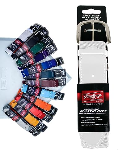Image of Rawlings | Elastic Game Day Belt | Baseball /Softball | Adult /Youth | Multiple Colors