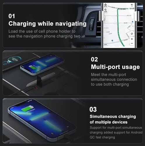 Caricabatteria per Auto Hub USB per Tesla Model 3