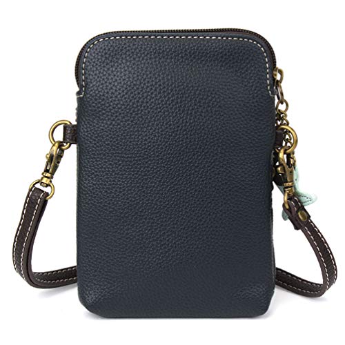 Chala Crossbody Cell Phone Purse - Women Pu Leather Multicolor Handbag With Adjustable Strap - Turtles - Navy #TOP1