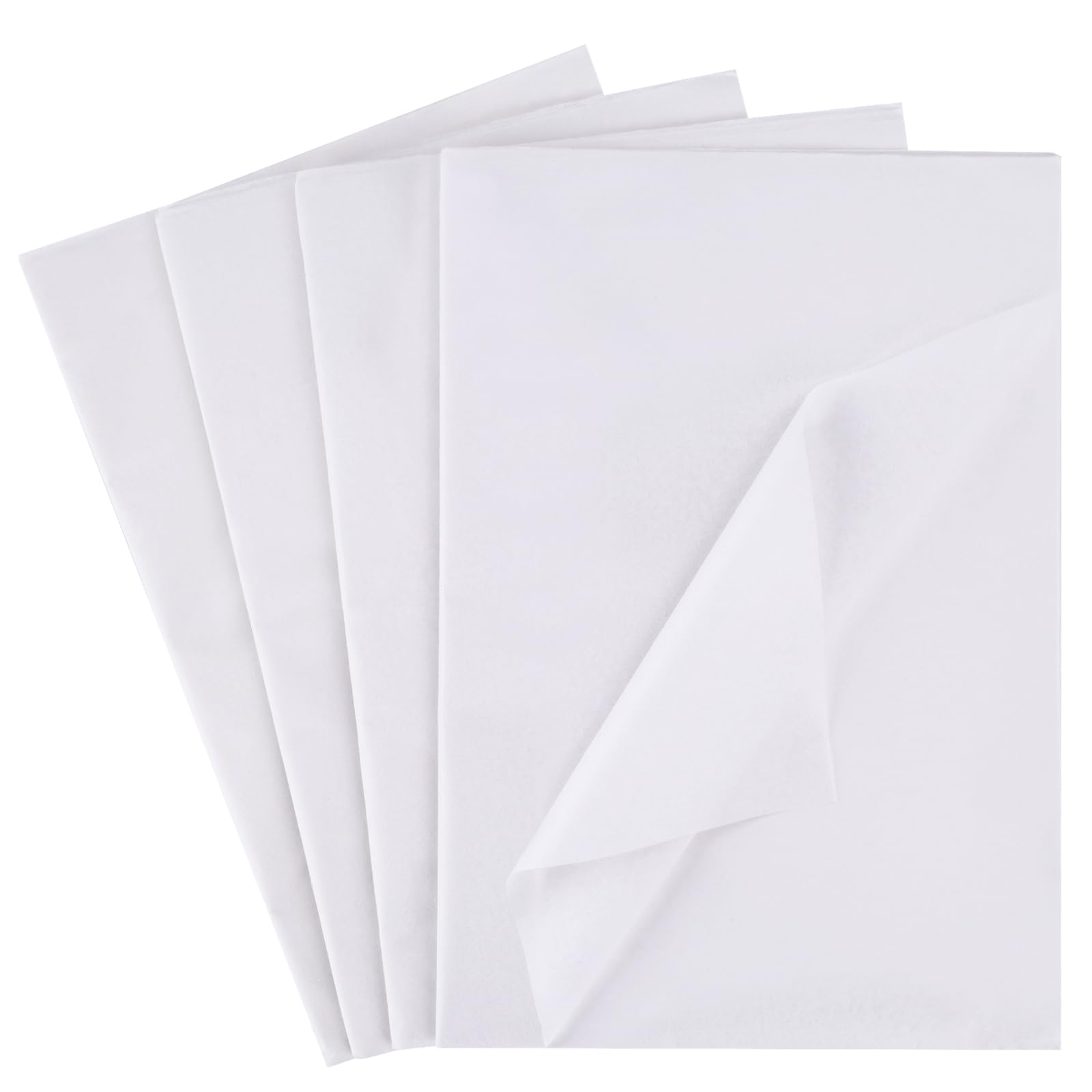VGOODALL 100 hojas de papel de seda blanco, 50 cm x 35 cm, papel de regalo para fiestas de cumpleaños, baby showers, bodas