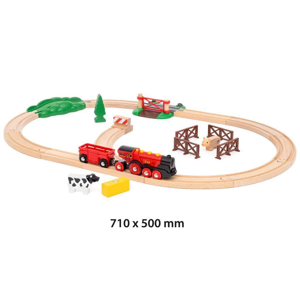 BRIO World - Rote Lola Bauernhof Zugset