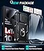 LeYi Compatible for Samsung Galaxy A15-5G Phone Case: Galaxy A15 5G Screen Protector Scratch Resistant [2 Packs] with A15 Case, Heavy Duty Shockproof para Basic Android Galaxy Phone Case A 15, Black